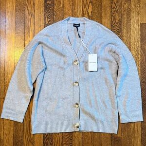 Cozy Earth Oversized Classic Cardigan, NWT, Medium, Pebble Grey